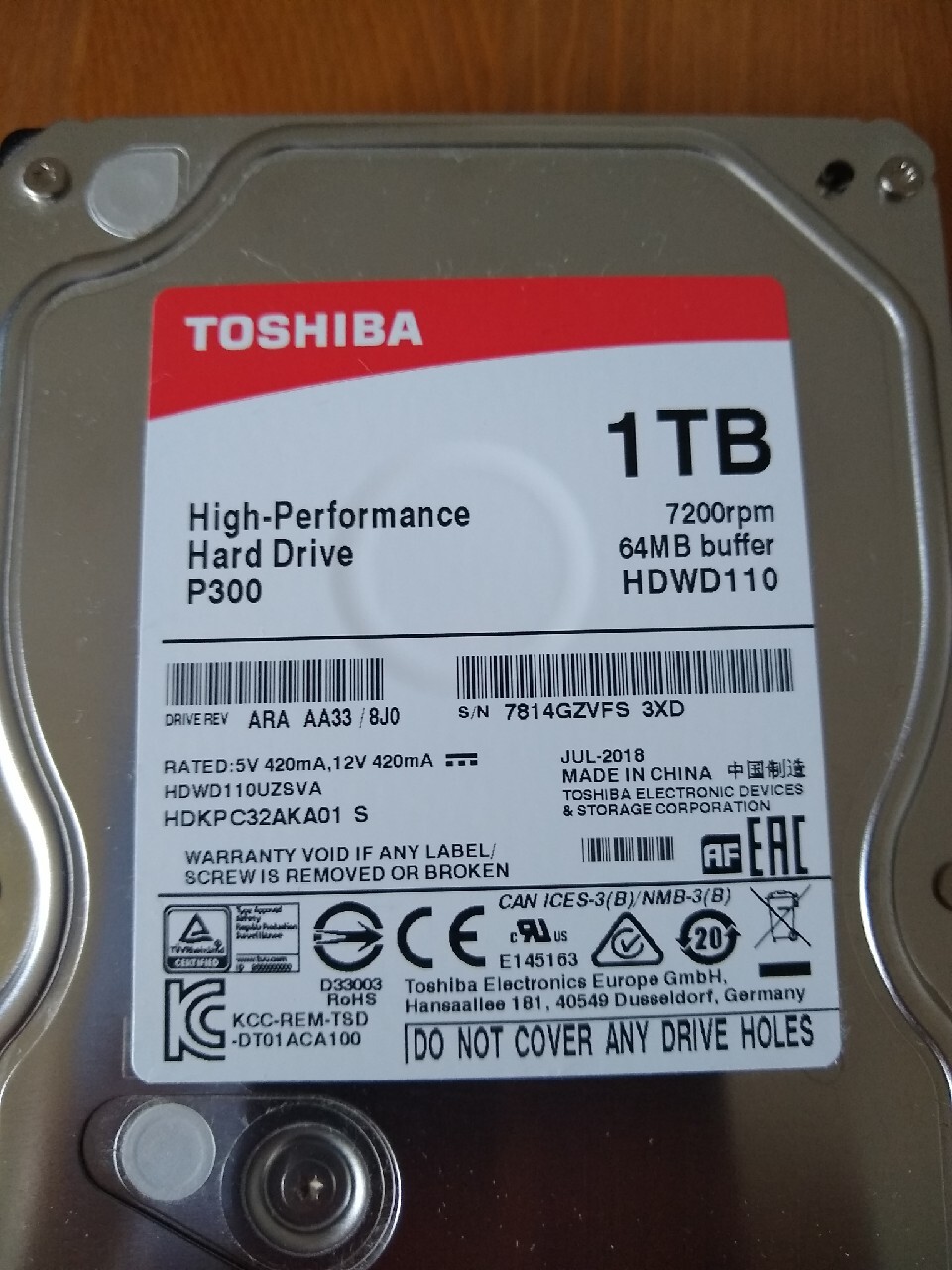 dysk HDD: TOSHIBA HDWD110, Sata III, 1 TB | Czerwonak | Kup teraz na ...