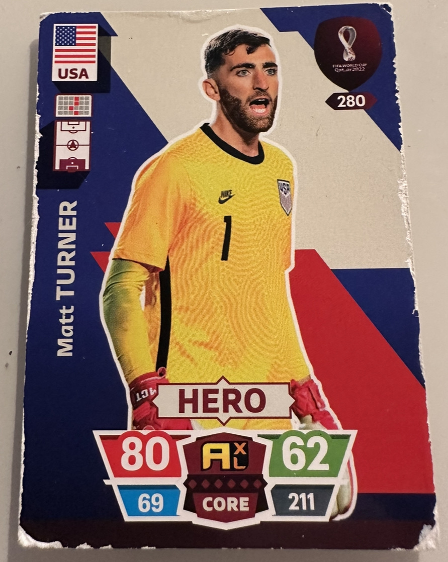 Zdjęcie oferty: World Cup Qatar 2022 HERO USA 280 Matt TURNER