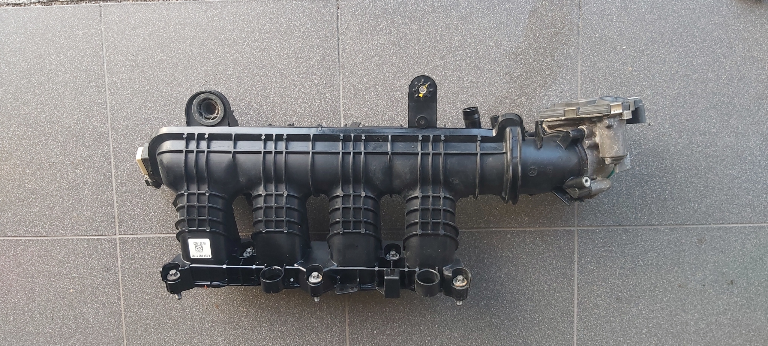 MERCEDES W205 КОЛЕКТОР ВПУСКНИЙ A2640901700 + ДРОСЕЛЬНА ЗАСЛІНКА A2641410000 