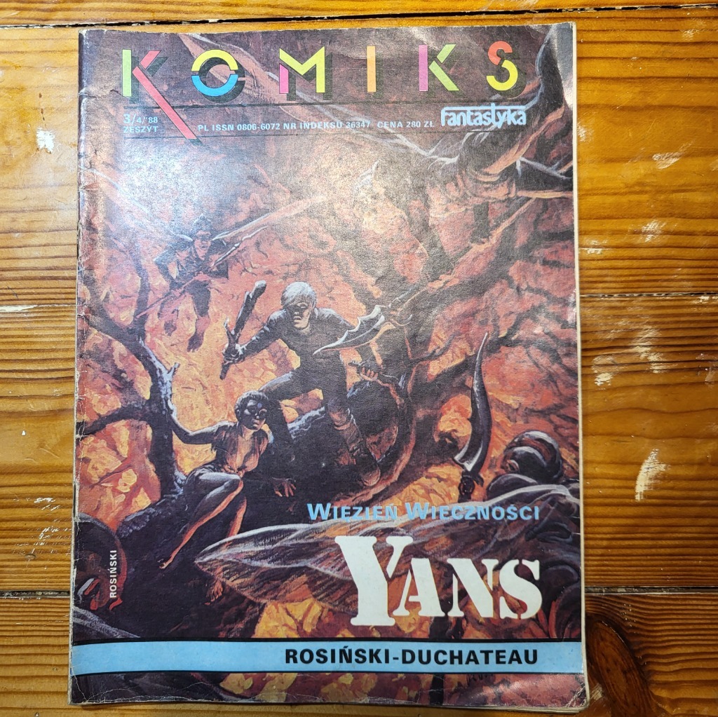 YANS 3/4 88 Komiks Fantastyka Racibórz Licytacja na Allegro Lokalnie
