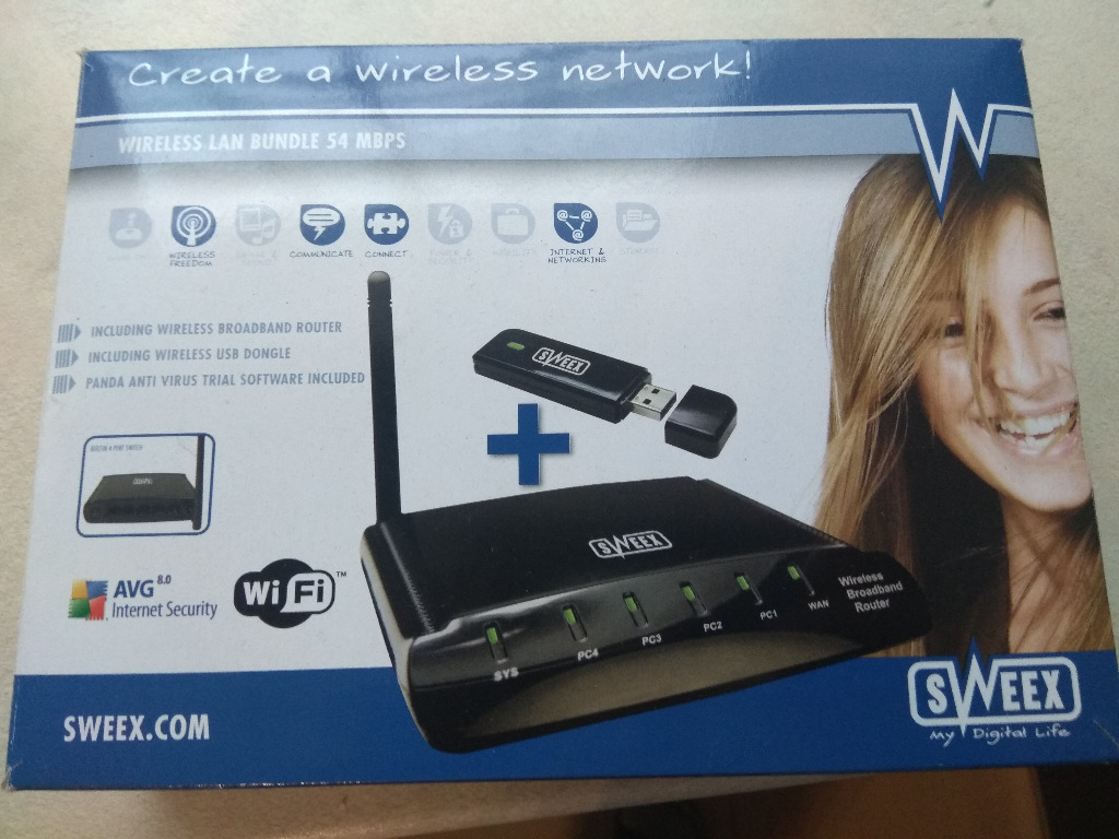 router SWEEX LW055 + 2 myszy logitech Wrocław Kup teraz na Allegro