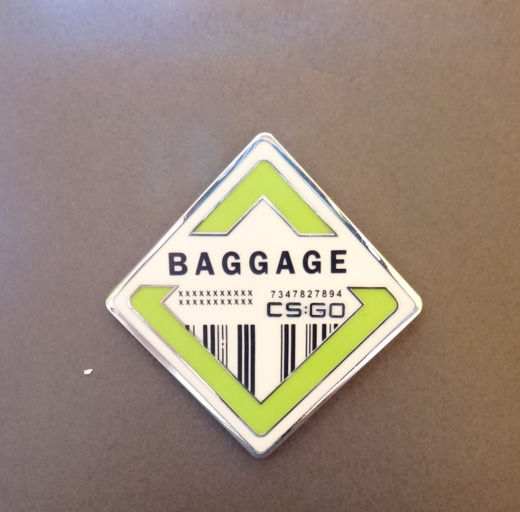 Pin BAGGAGE odznaka csgo TYLKO FIZYCZNA PRZYPINKA! Raszyn Kup teraz na Allegro Lokalnie