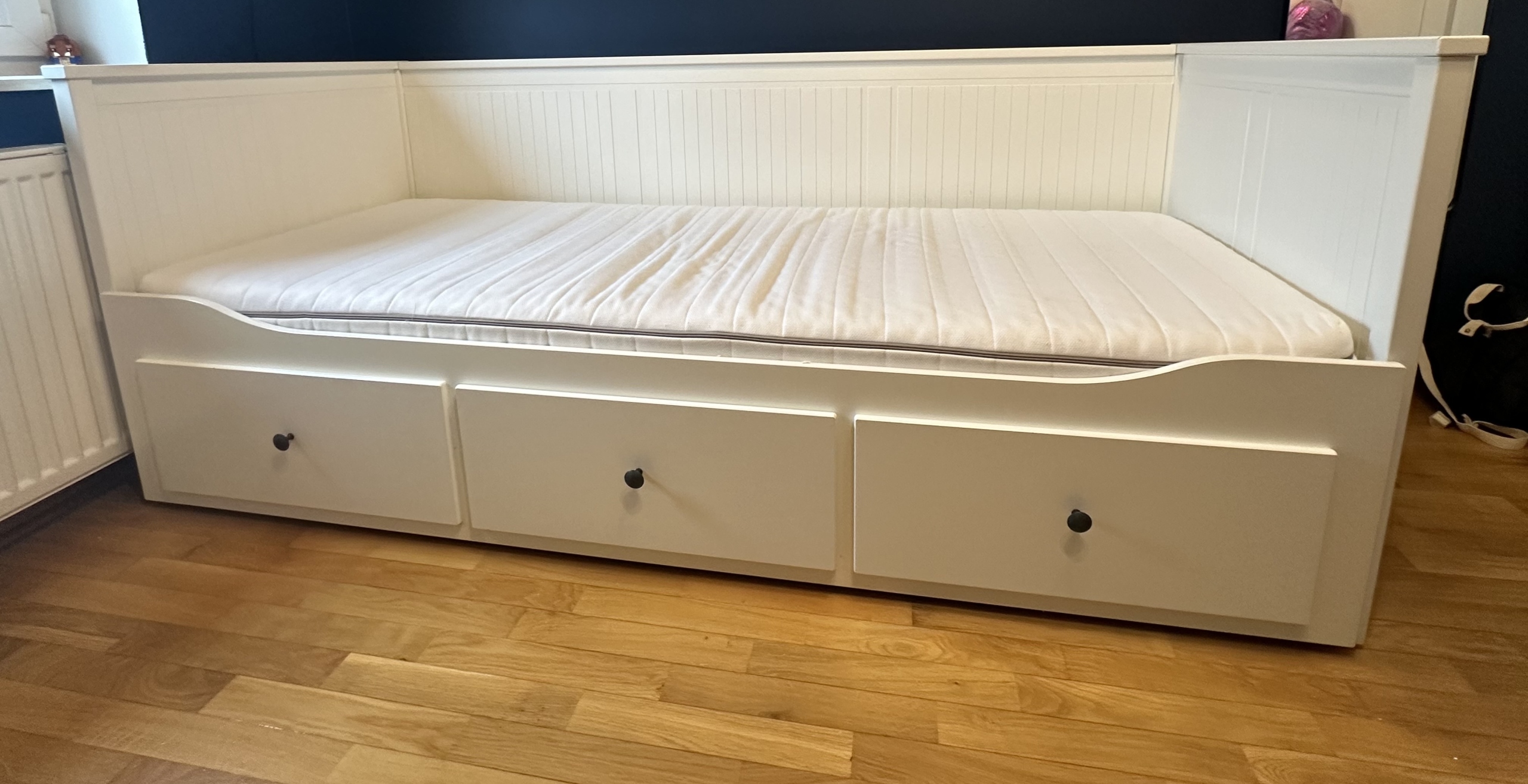 Łóżko IKEA HEMNES + materac piankowy Zielonka Kup teraz na Allegro