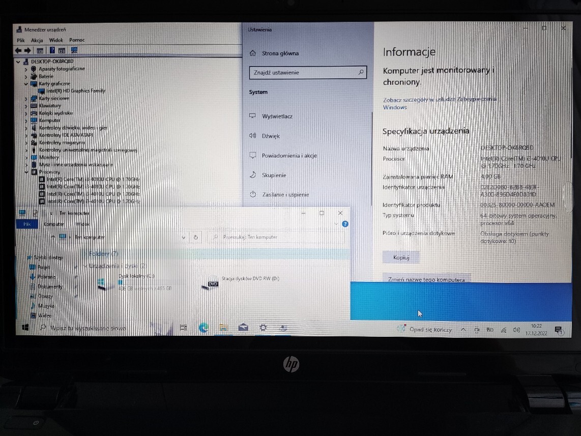 Laptop HP 15r015dx z dotykowym ekranem Lublin Kup teraz na Allegro