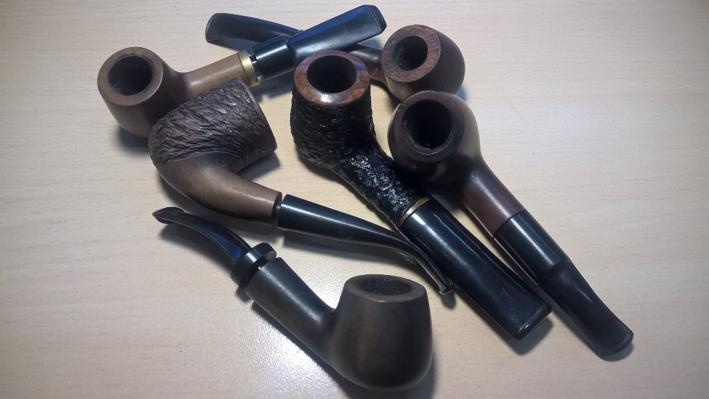 Коллекция из шести старых трубок Mr. Briar pear