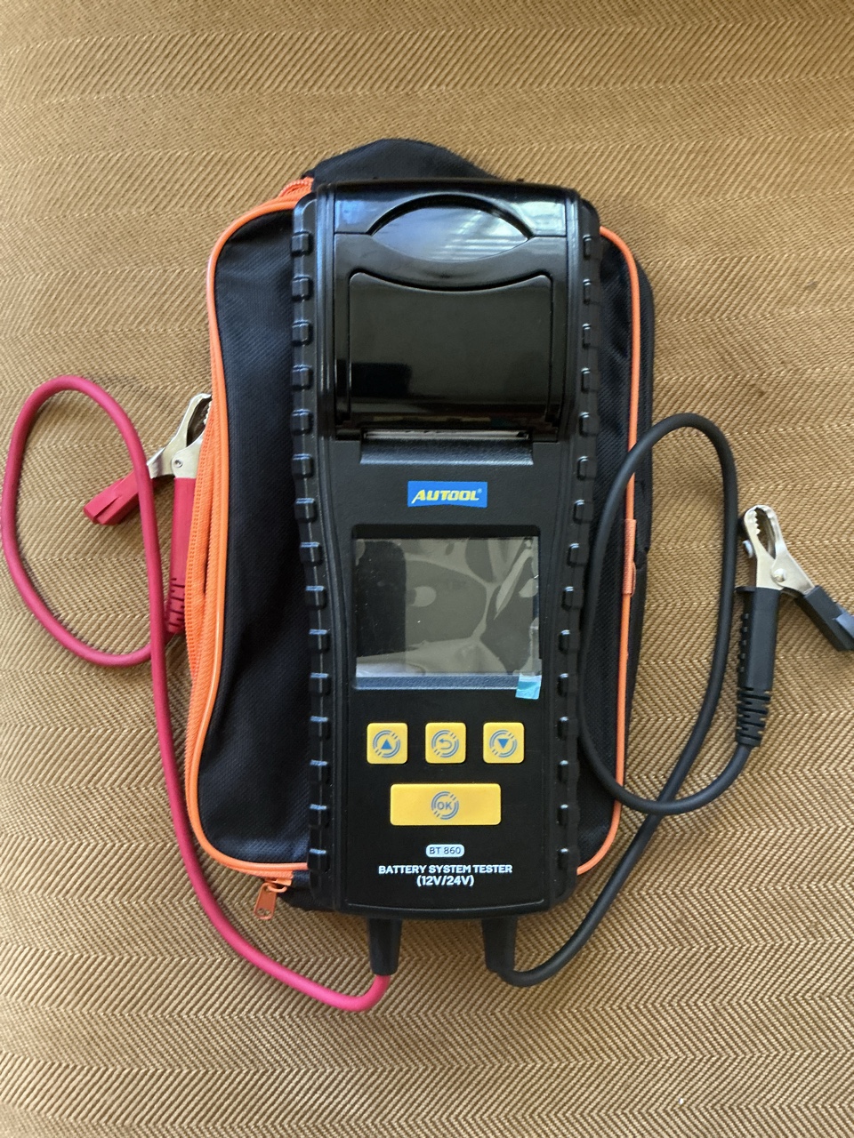 ТЕСТЕР AKUMULATOROW AUTOOL BT860 Z DRUKARKA 