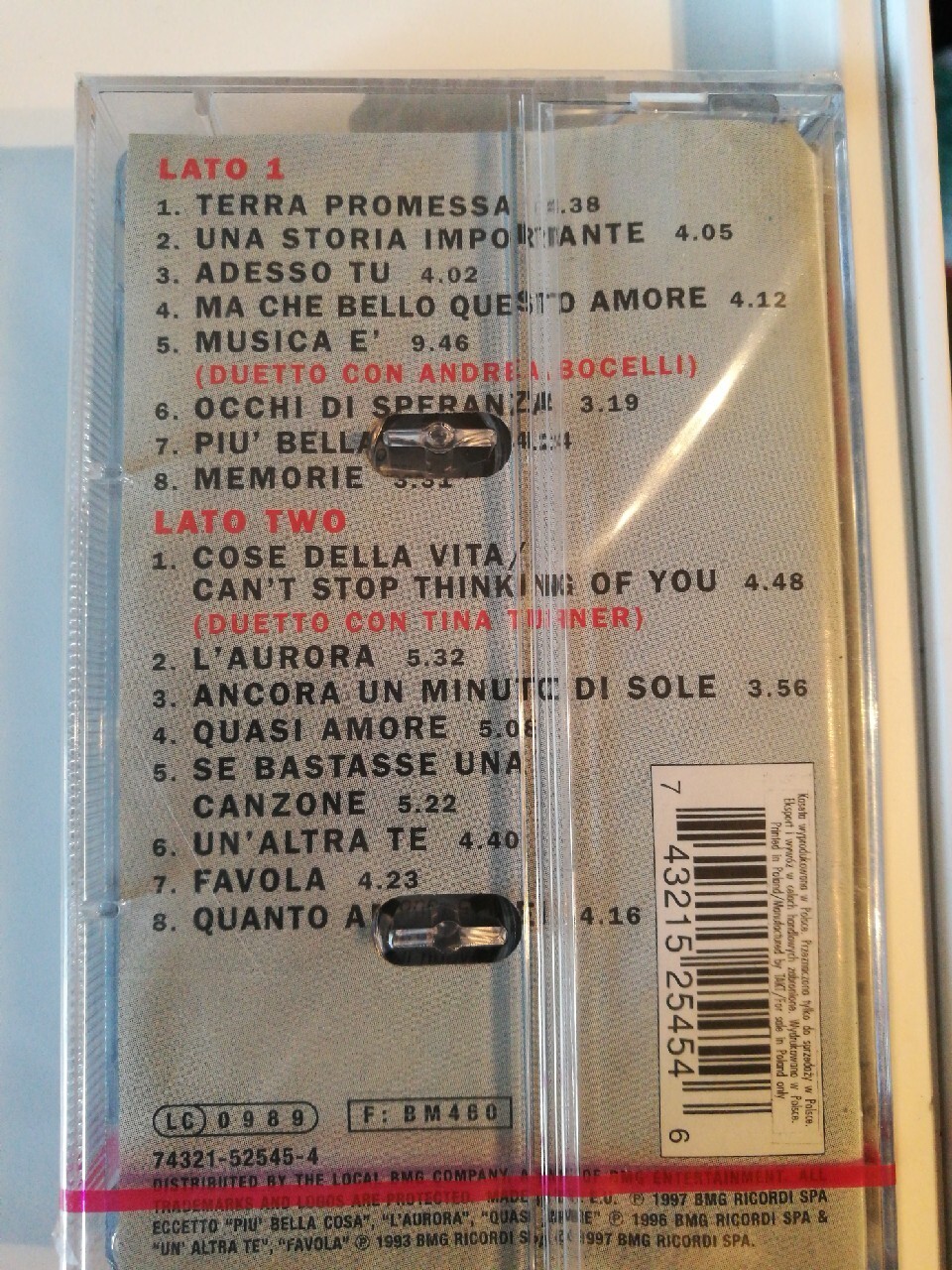 Eros Ramazzotti Un Altra Te Tekst