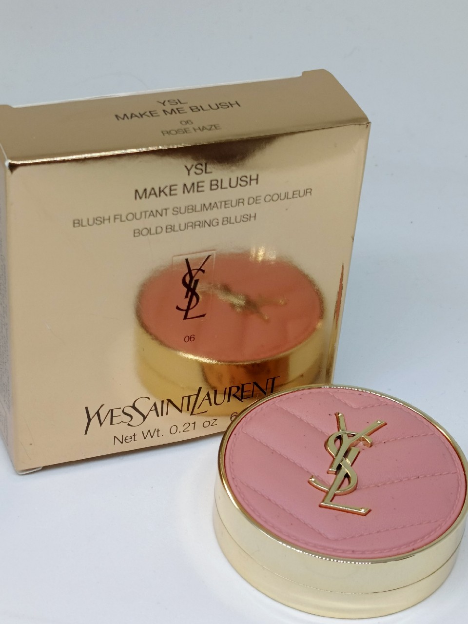 お値下げ！YSL☆未開封 MAKE ME BLUSH 06 ROSE HAZE YSL Make Me Blush Bold Blusrring Blush Powder ~ 06 Rose Haze