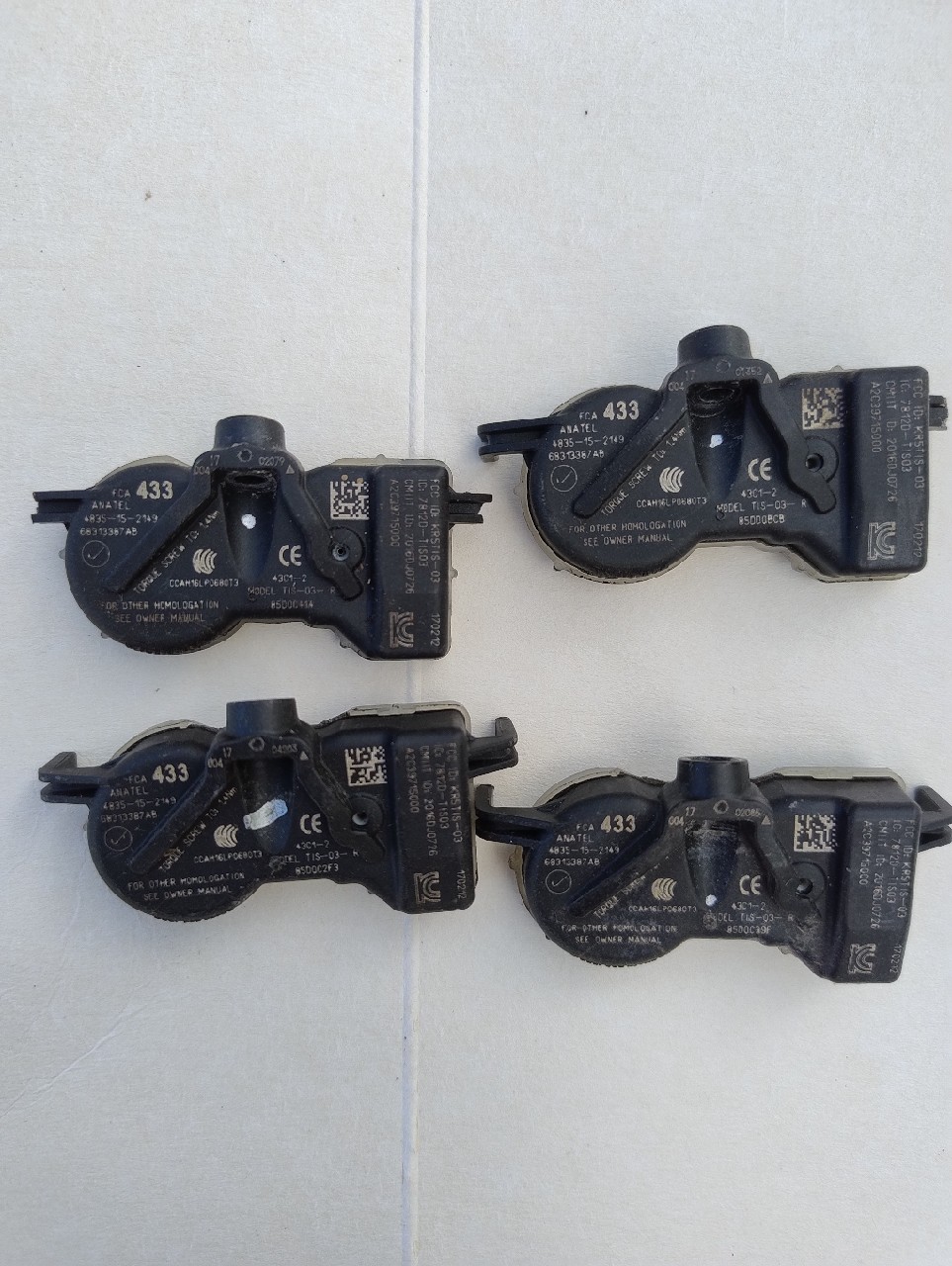 JEEP CHRYSLER PACIFICA - ДАТЧИКИ TMPS ТИСКУ W KOLACH 433 68313387AB 