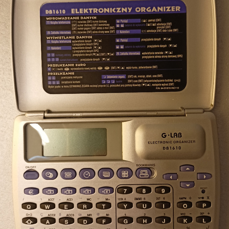 Elektroniczny Organizer GLAB DB1610 Warszawa Kup teraz na Allegro
