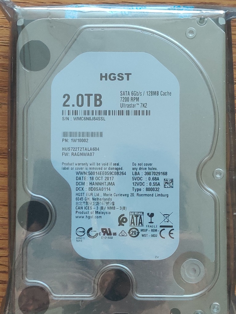 HDD HGST 2TB 7200RPM HUS722T2TALA604 | Lublin | Kup teraz na Allegro ...