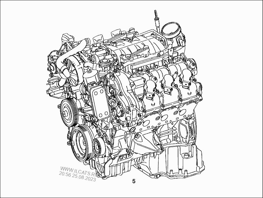 ДВИГУН СТІЙКА MERCEDES W203 V6 3.5L 272960 