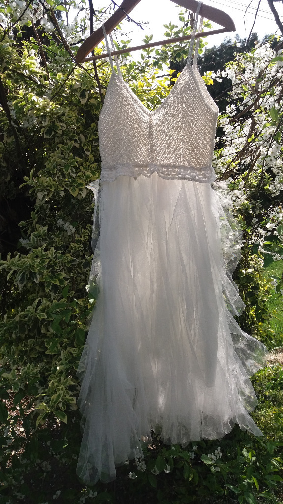 Biała sukienka May by shining star M/L 38/40 tiul | Brzesko | Licytacja ...
