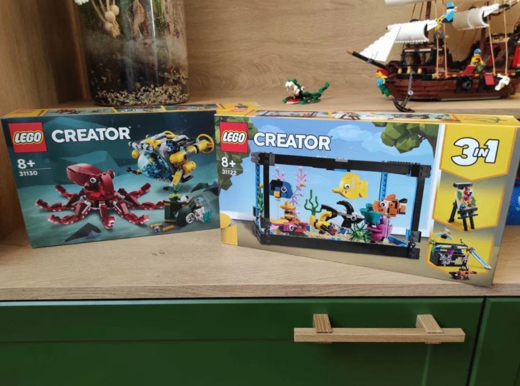 LEGO 31130 + LEGO Creator 31122 Akwarium | TYNIEC MALY | Kup teraz na ...