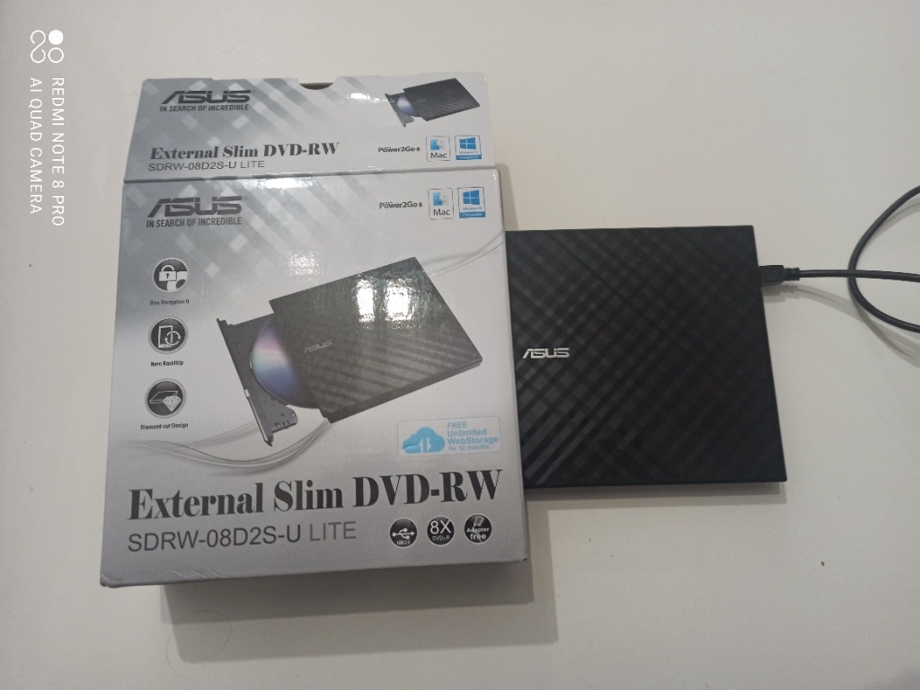 Napęd Asus External Slim DVDRW SDRW08D2SU LITE Rzeszów Kup teraz