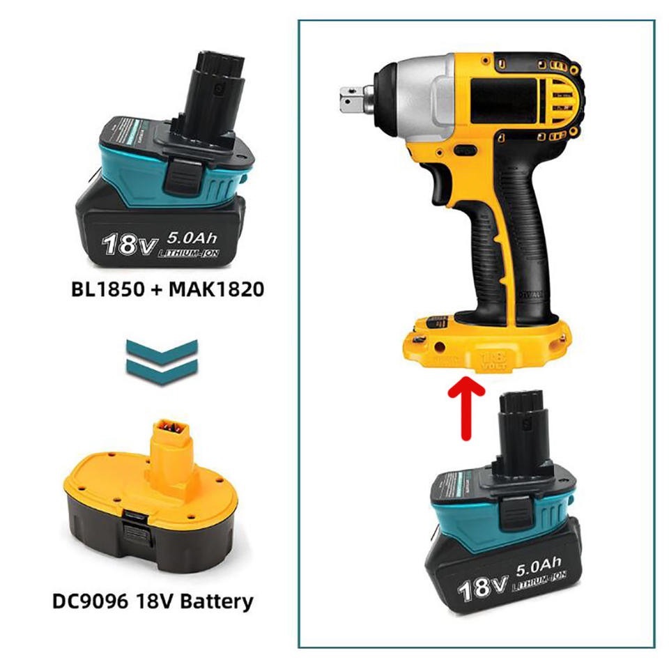 Adapter baterii Makita BL18xx do DEWALT 18V NiCd | Nowa Dęba | Kup ...