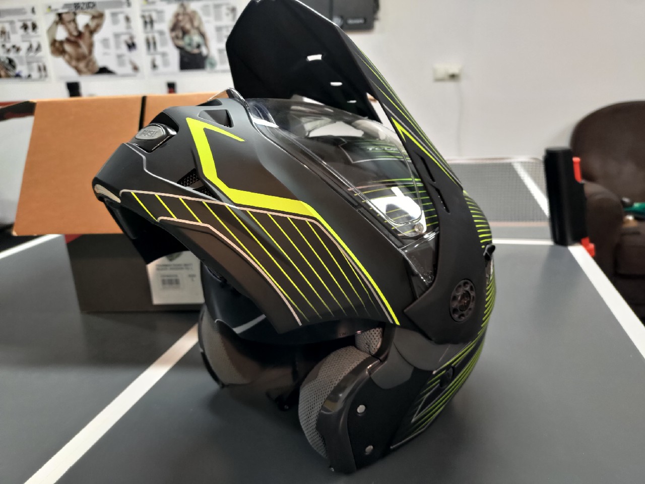 ШОЛОМ КОЛОДКОЮ ENDURO CABERG TOURMAX L 59-61 SONIC MATT ЧОРНИЙ PINLOCK FLIP 