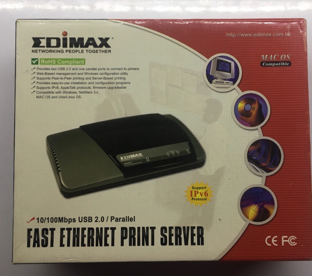 Print server LPT serwer wydruku EDIMAX 2xUSB +LPT Warszawa Kup