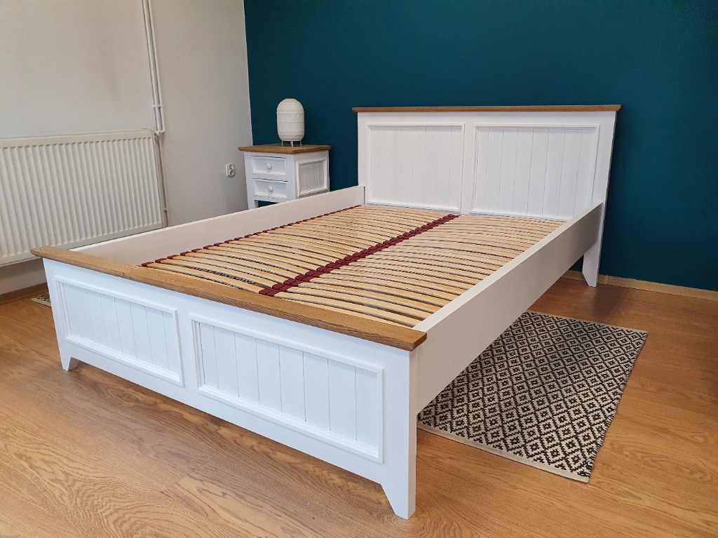 Łóżko drewniane L-2P 120x200 w prowansalskim stylu | Maków Podhalański |  Kup teraz na Allegro Lokalnie