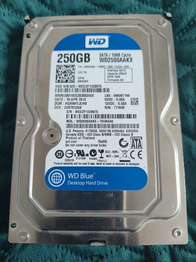 Dysk twardy WD Caviar Blue 250 GB 3.5" SATA III | Koszalin | Kup teraz ...