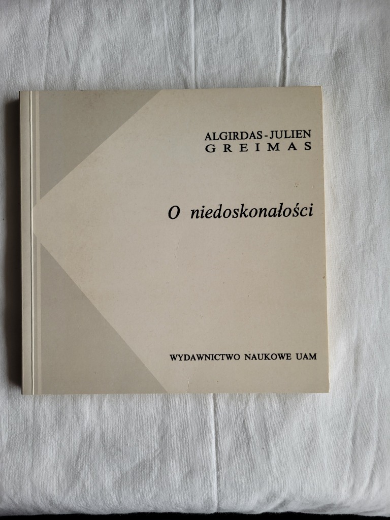 Algirdas Julien Greimas O Niedoskonałości Warszawa Kup teraz na