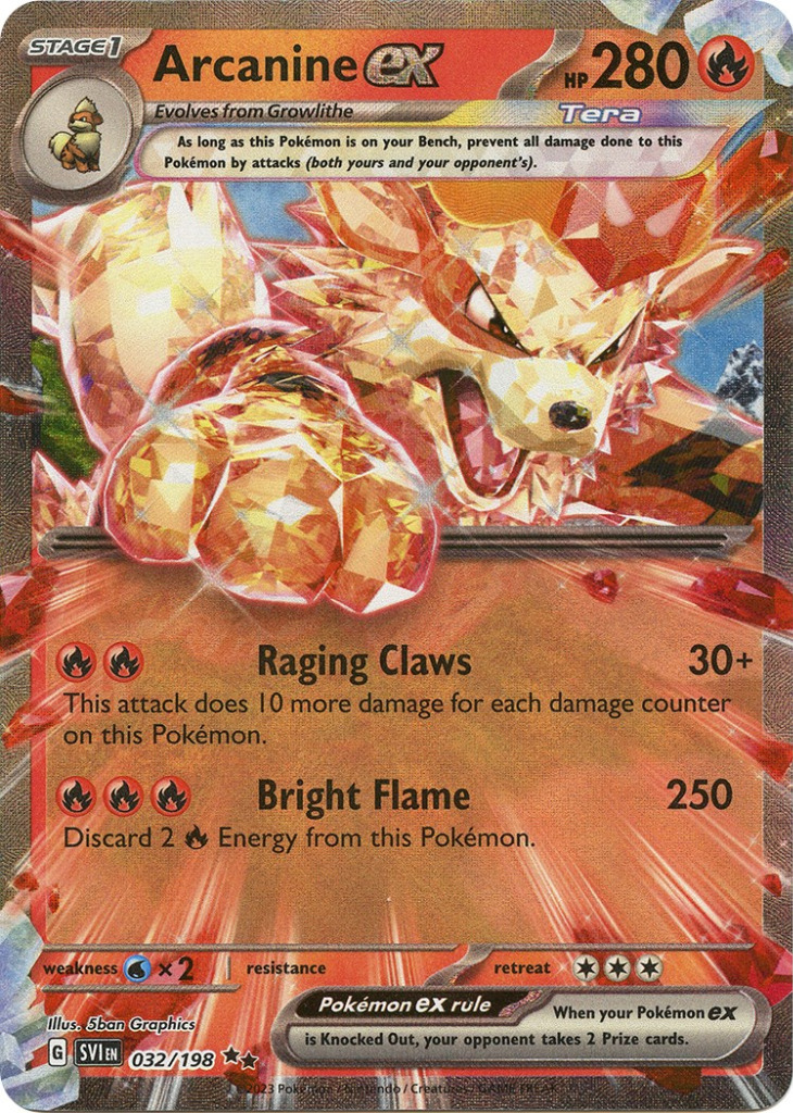 Arcanine EX Scarlet & Violet 032/198 Braniewo Kup teraz na Allegro