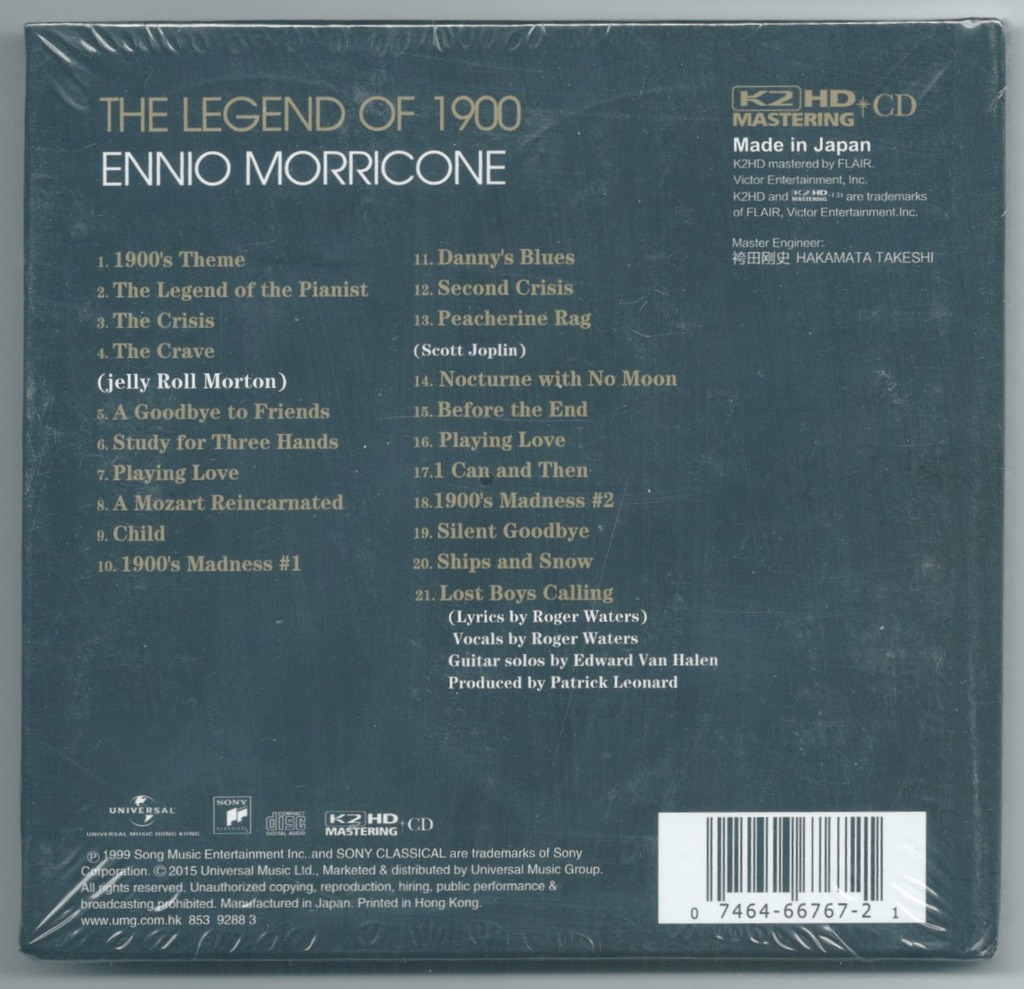 Ennio Morricone The Legend Of 1900 Nowa Folia Czarna Woda Kup Teraz Na Allegro Lokalnie