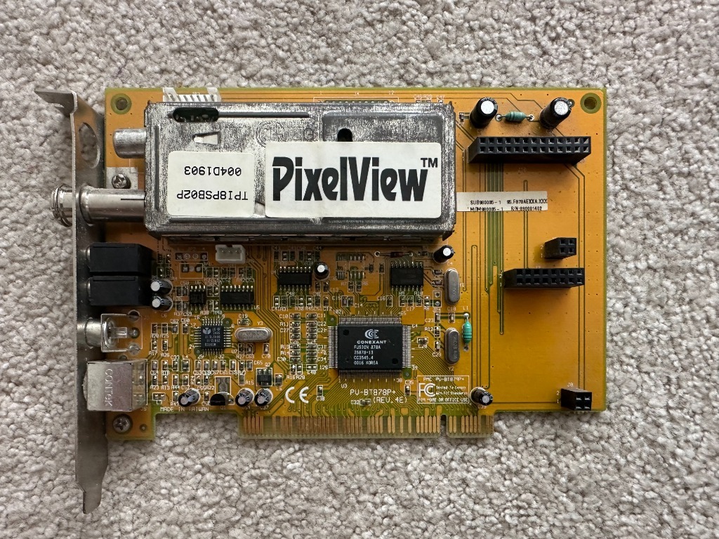 Karta TV PixelView LG + Conexant Fusion 878A – retro PCI | Warszawa ...