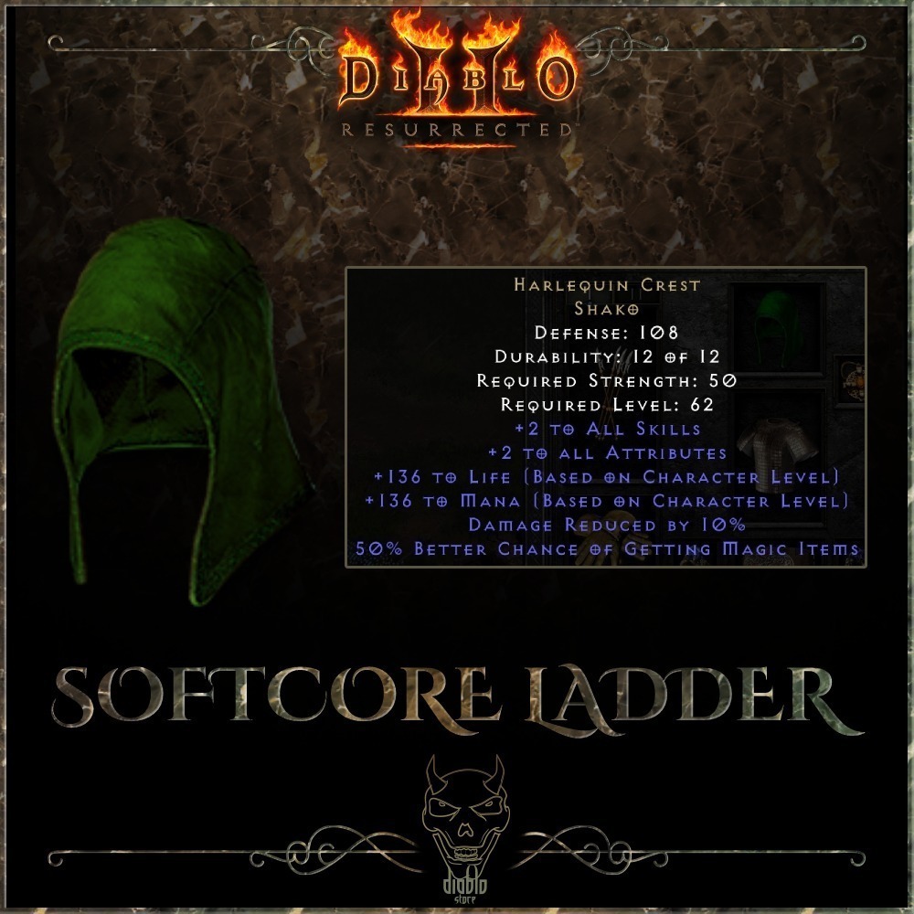 Diablo 2 Resurrected d2r LADDER Shako Czako Charchów Księży Kup teraz na Allegro Lokalnie
