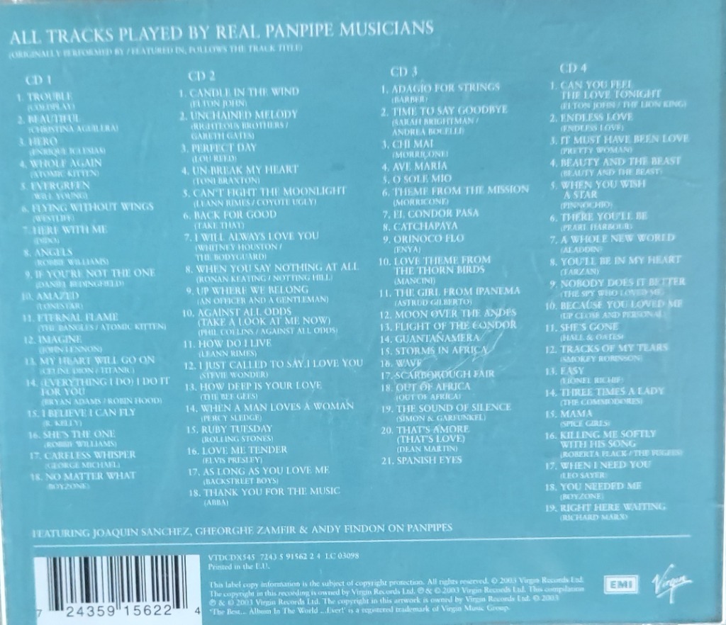 The Best Panpipes Album In The World.Ever! 4cd (5+ Pińczów Kup