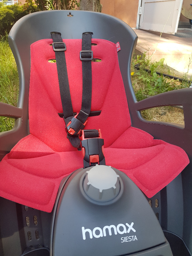 Fotelik rowerowy Hamax Siesta montaż na bagażnik Łódź Kup teraz