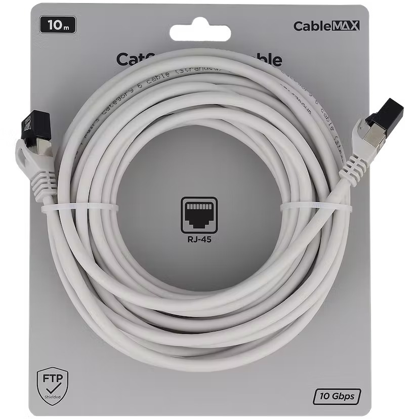 Kabel sieciowy LAN 10m CAT 6 10 Gbps FTP złote wty | Lubań | Kup teraz ...