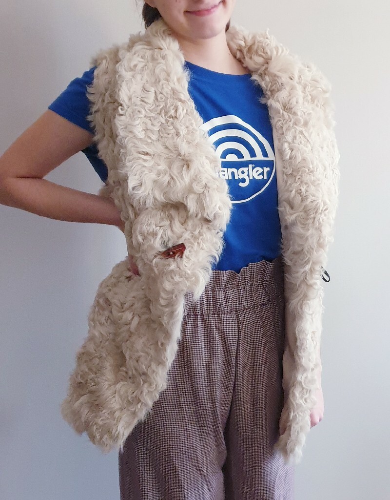 Kamizelka karakuły z barana, z owcy M Buszów Kup teraz na Allegro