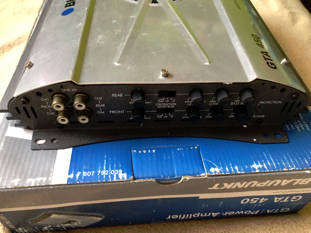Wzmacniacz samochodowy car audio Blaupunkt GTA 450 | Kraków | Kup teraz ...