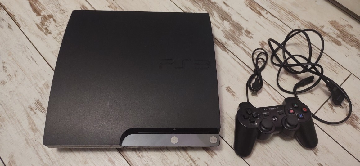 Konsola PlayStation 3 Slim przerobiona+ pad Bytom Licytacja na