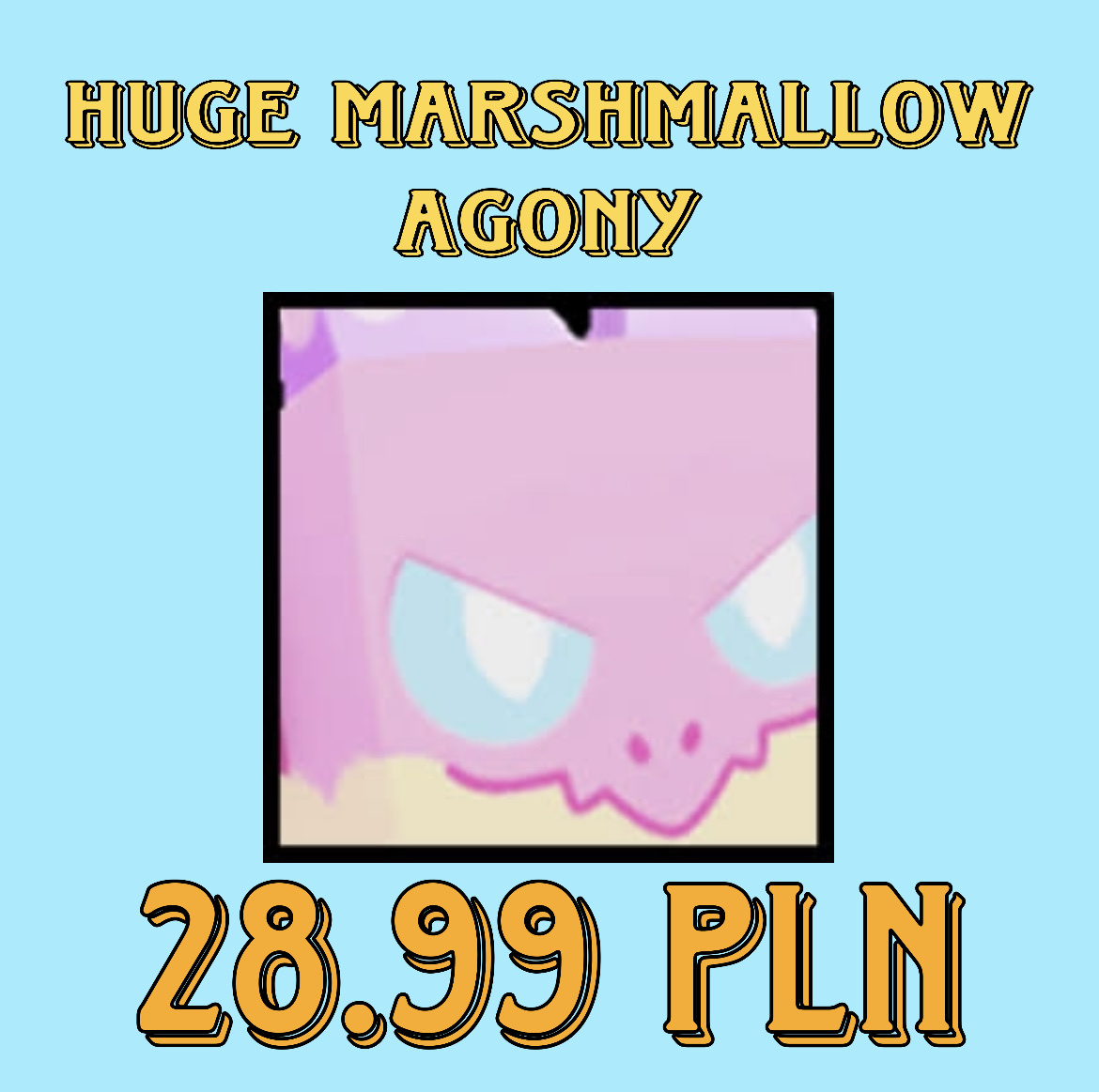 Huge Marshmallow Agony Pet Simulator X ROBLOX Gdańsk Kup teraz na