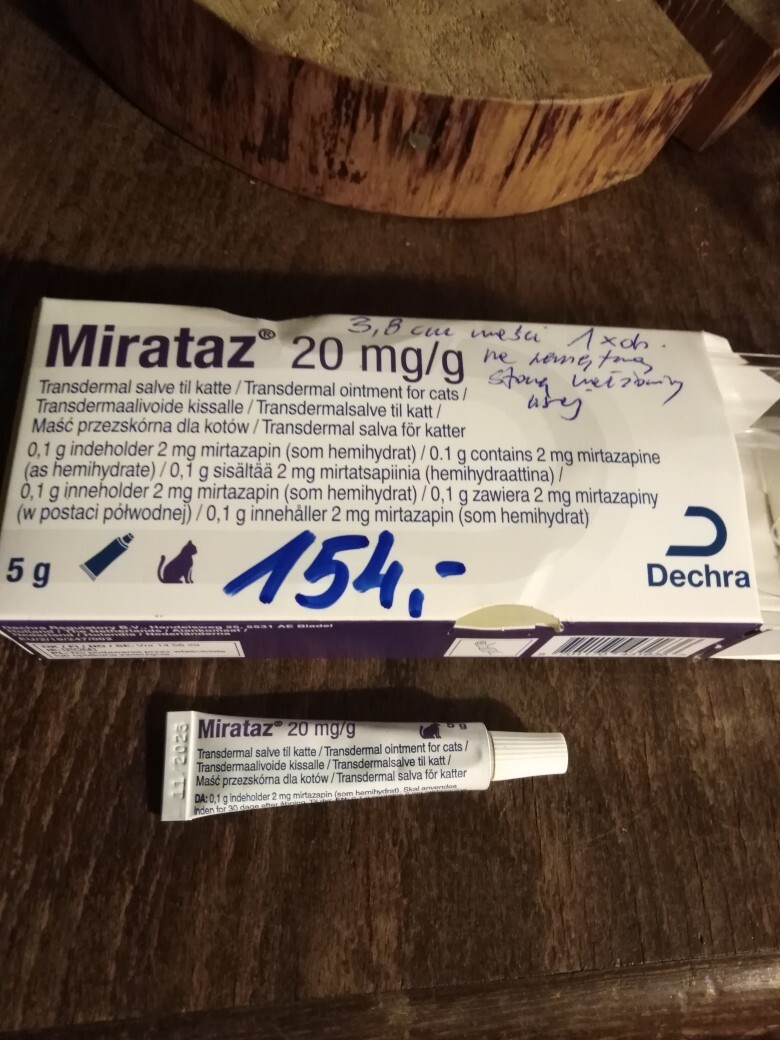 Mirataz maść douszna dla kota na apetyt BIałogard Kup teraz na