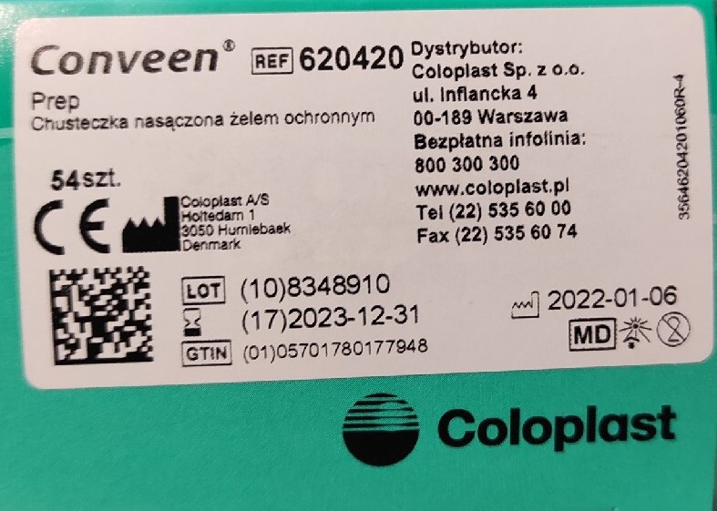 Coloplast Conveen Prep - 620420 - 54szt. | Poznań | Kup teraz na ...