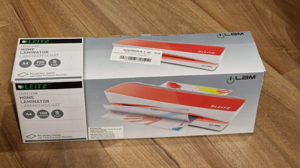 NOWY Laminator LEITZ iLAM Home A4 Czerwony Rostarzewo Kup teraz na