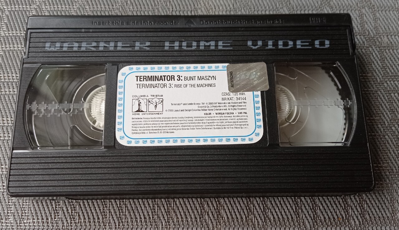 Kaseta VHS "Terminator bunt maszyn Inowrocław Kup teraz na Allegro Lokalnie