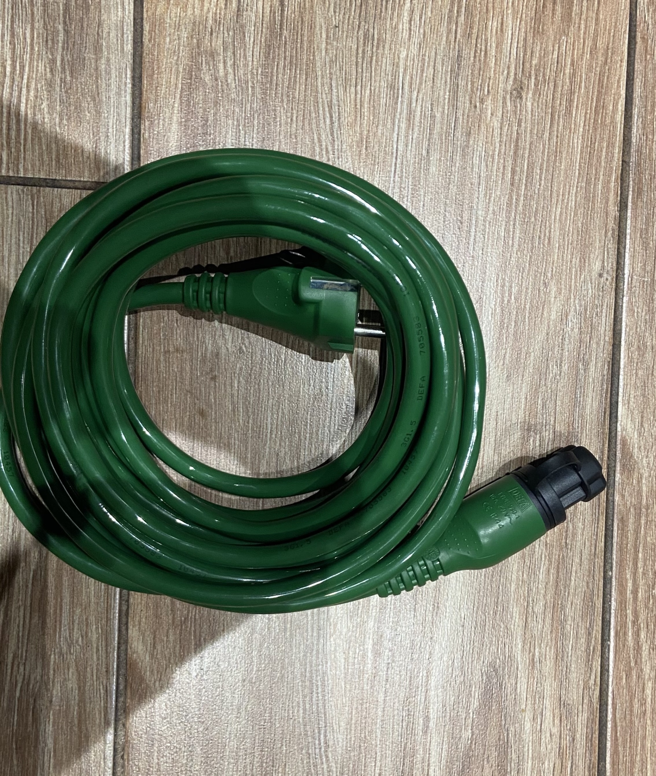 Przewód DEFA kabel zielony 5m zewnętrzny 460921, Jaworzno