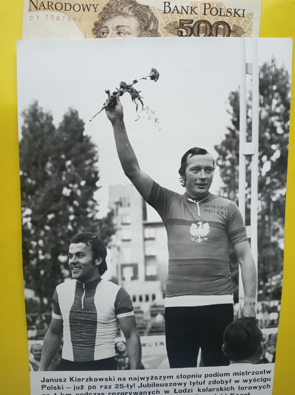 Zdjęcie CAF Janusz Kierzkowski kolarstwo PRL Kraków Licytacja na