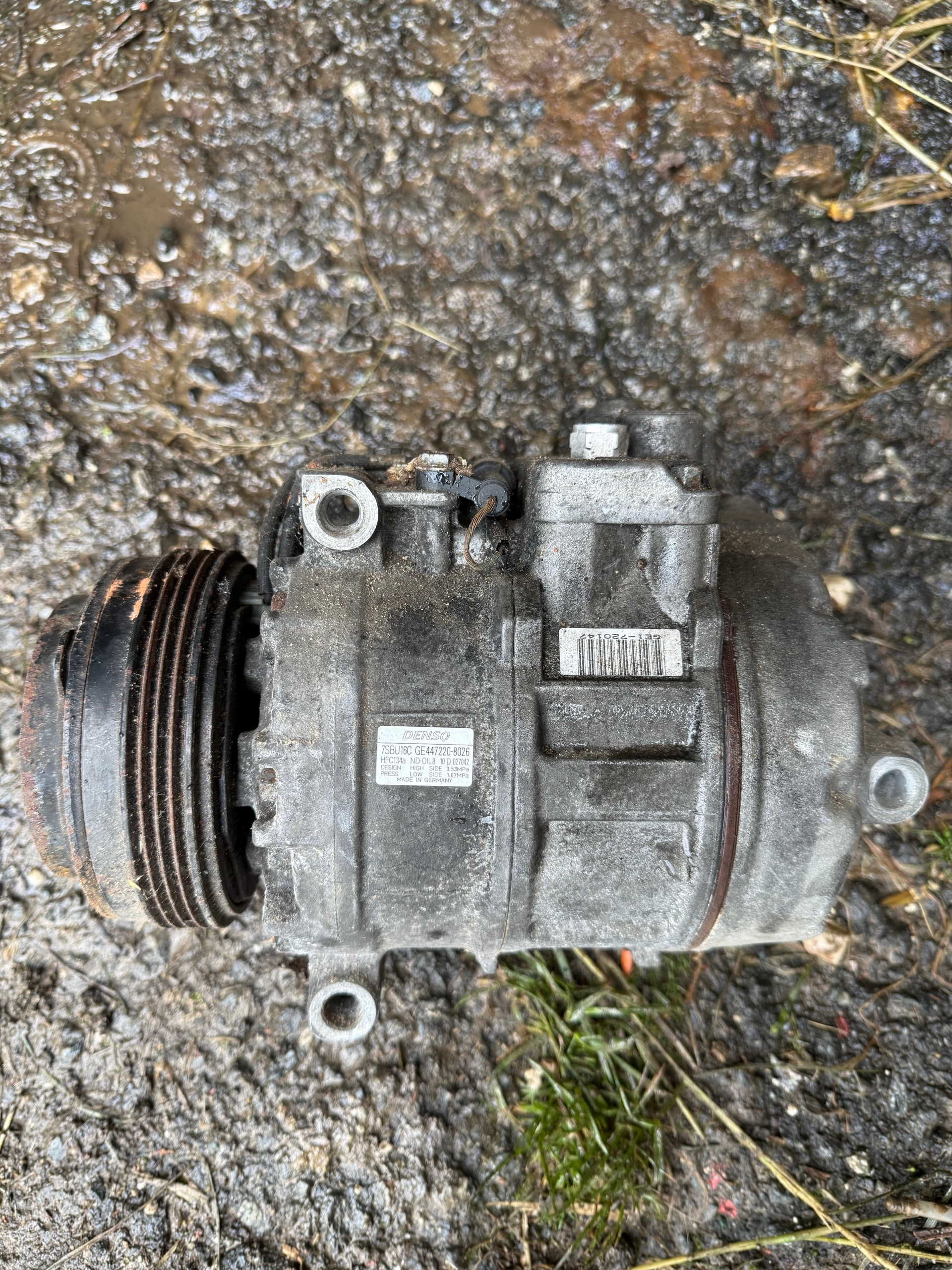 КОМПРЕСОР, НАСОС КОНДИЦІОНЕРА BMW E39 DENSO 7SBU16C 96-03R РОБОЧА ДУЖЕ ХОРОШИЙ СТАН СТАН 