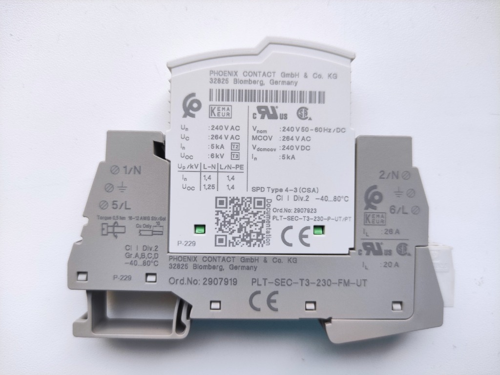 Ogranicznik przepięć PLT-SEC-T3-230-FM-UT typ 3 D | Łódź | Kup teraz na ...