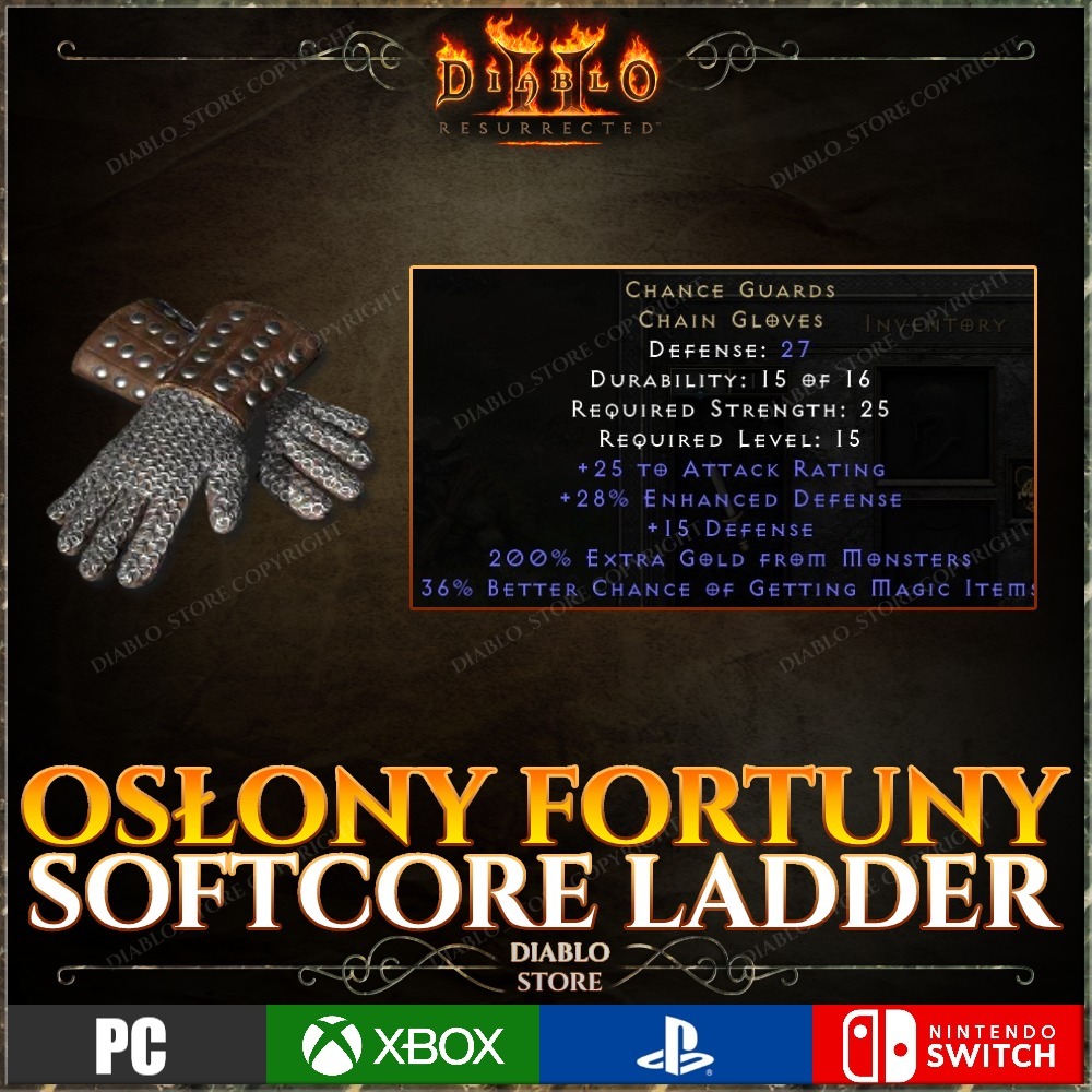 Diablo 2 Resurrected LADDER Chance Guards Osłony Kraków Kup teraz