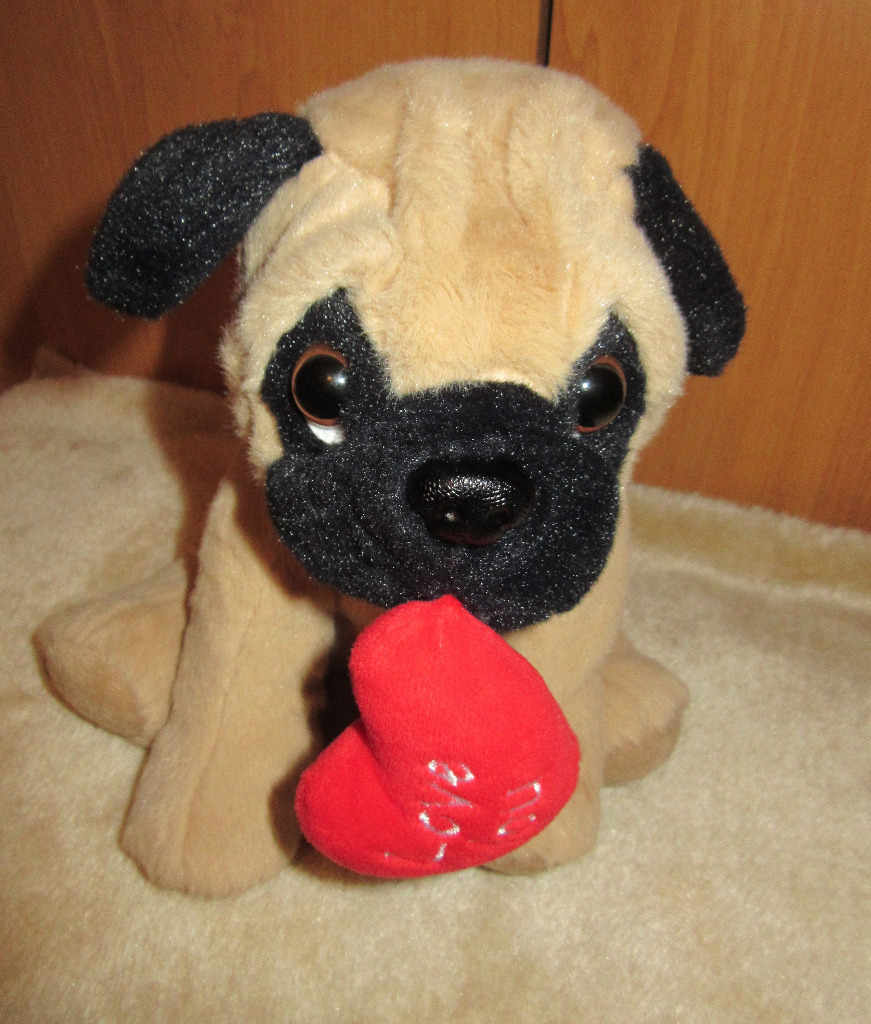 Mops Mopsik maskotka zabawka piesek z sercem Kraśnik Kup teraz na