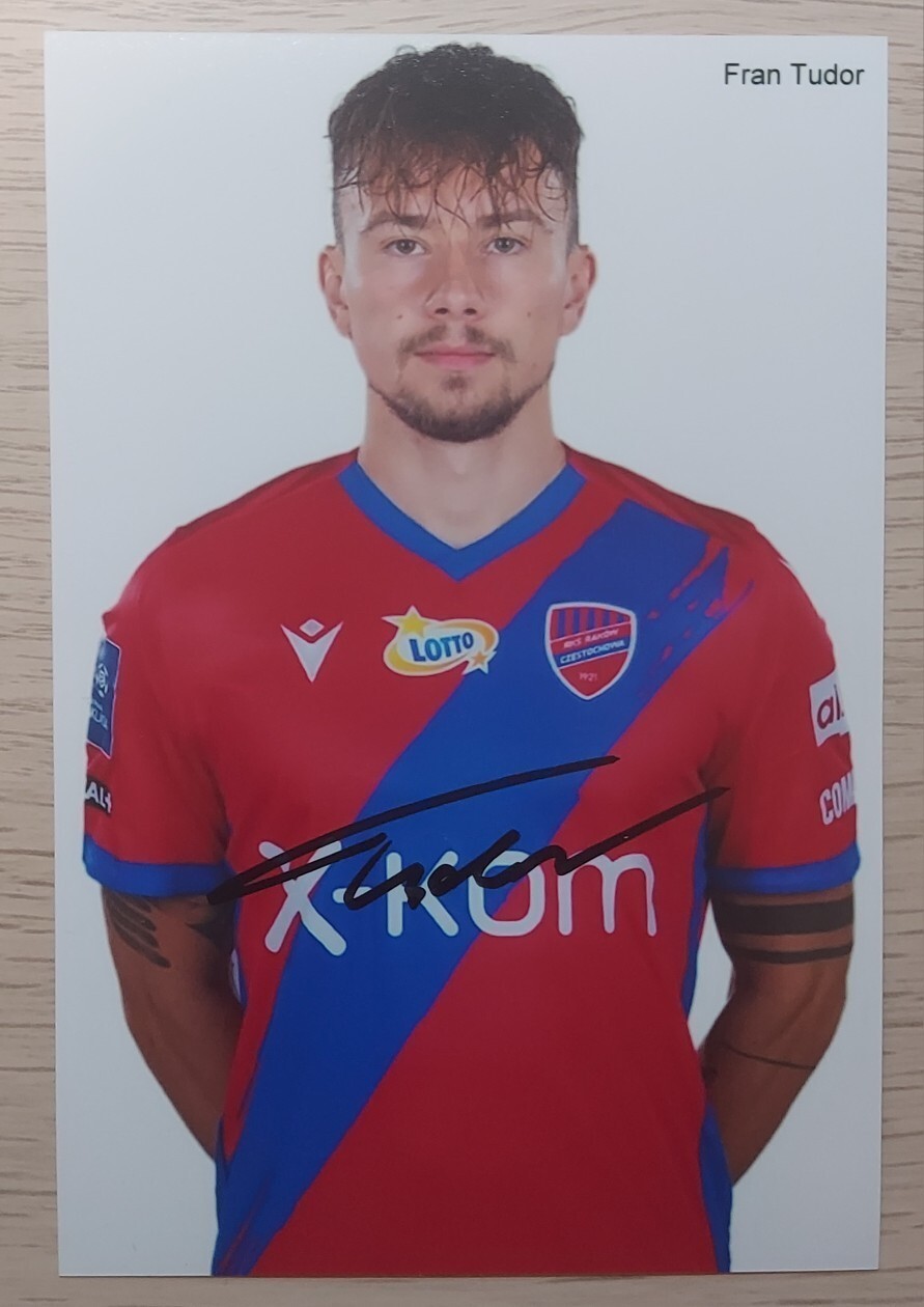 Fran Tudor autograf! Raków Częstochowa Katowice Kup teraz na