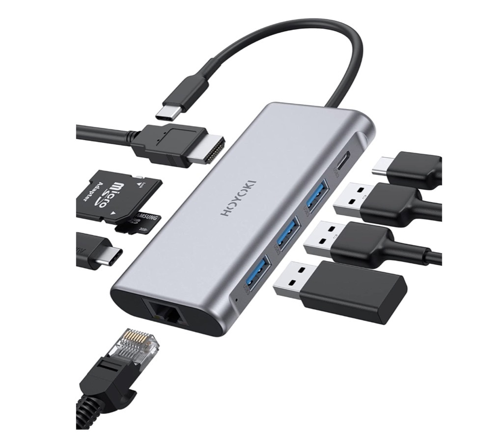 Nowy HUB Hoyoki 9w1 USB C HDMI adapter Łuków Kup teraz na