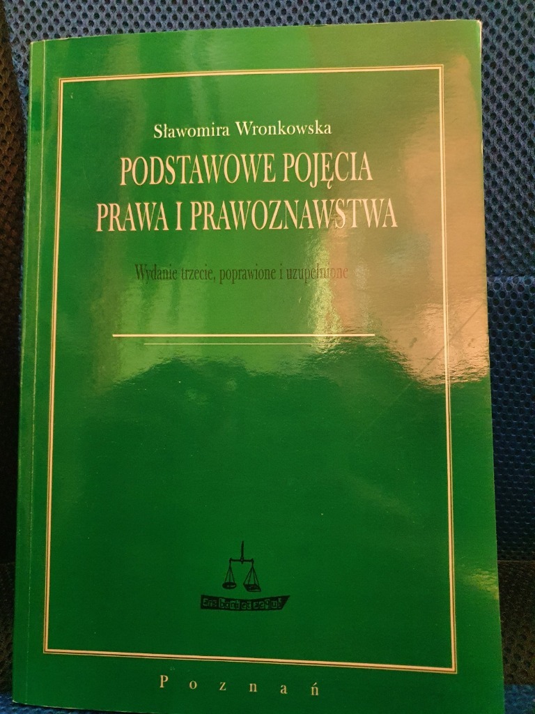 Podstawowe Pojęcia Prawa I Prawoznawstwa