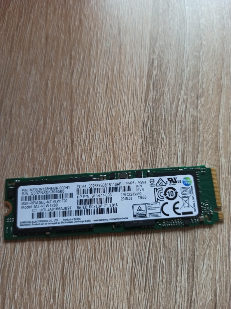 Dysk ssd samsung MZ-VLW1280 128GB M2 | Rydułtowy | Kup teraz na Allegro ...